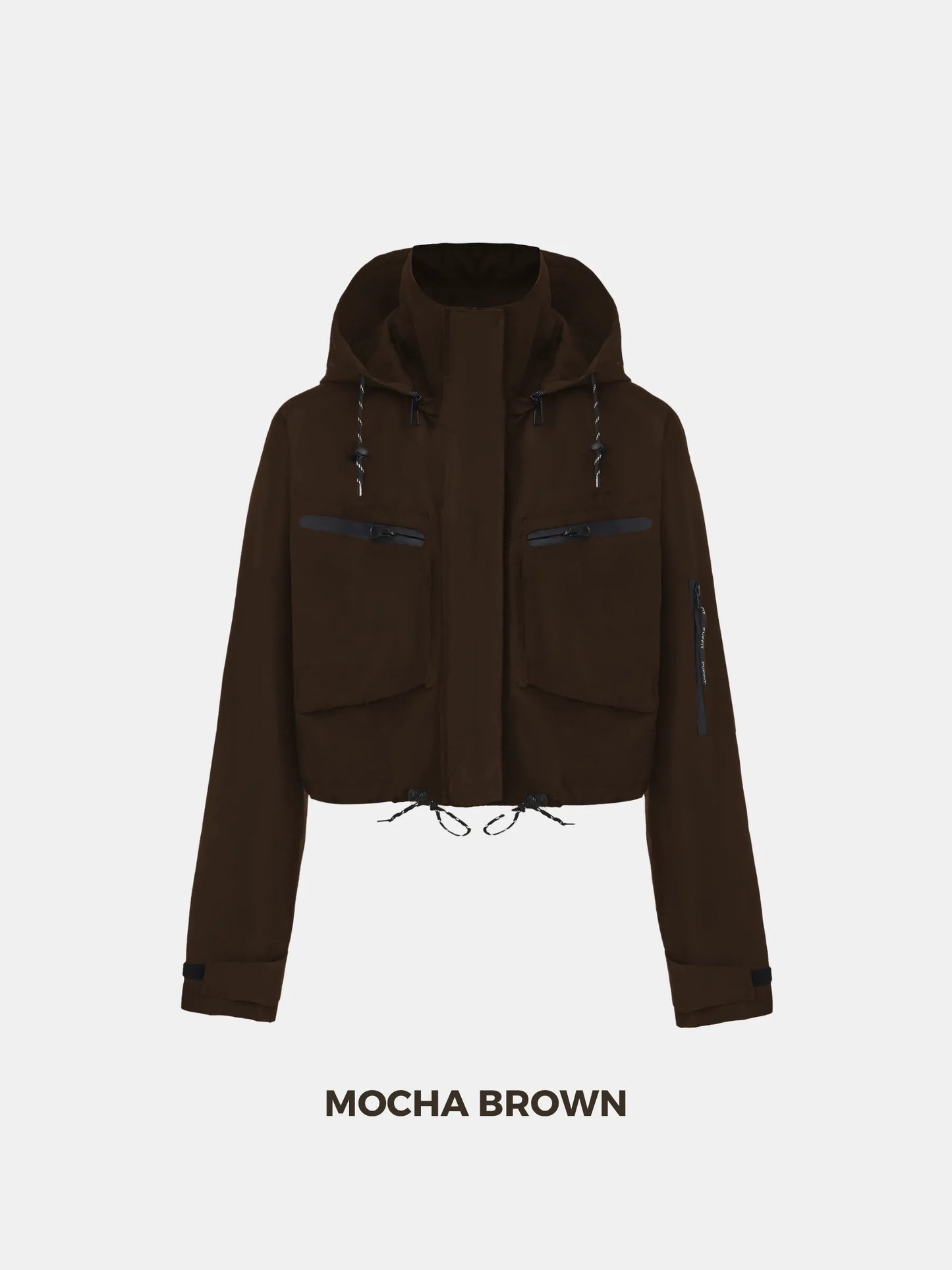 STM-TEX™ Summer Cropped Detached Hooded Rain Jacket - Stay Puffit