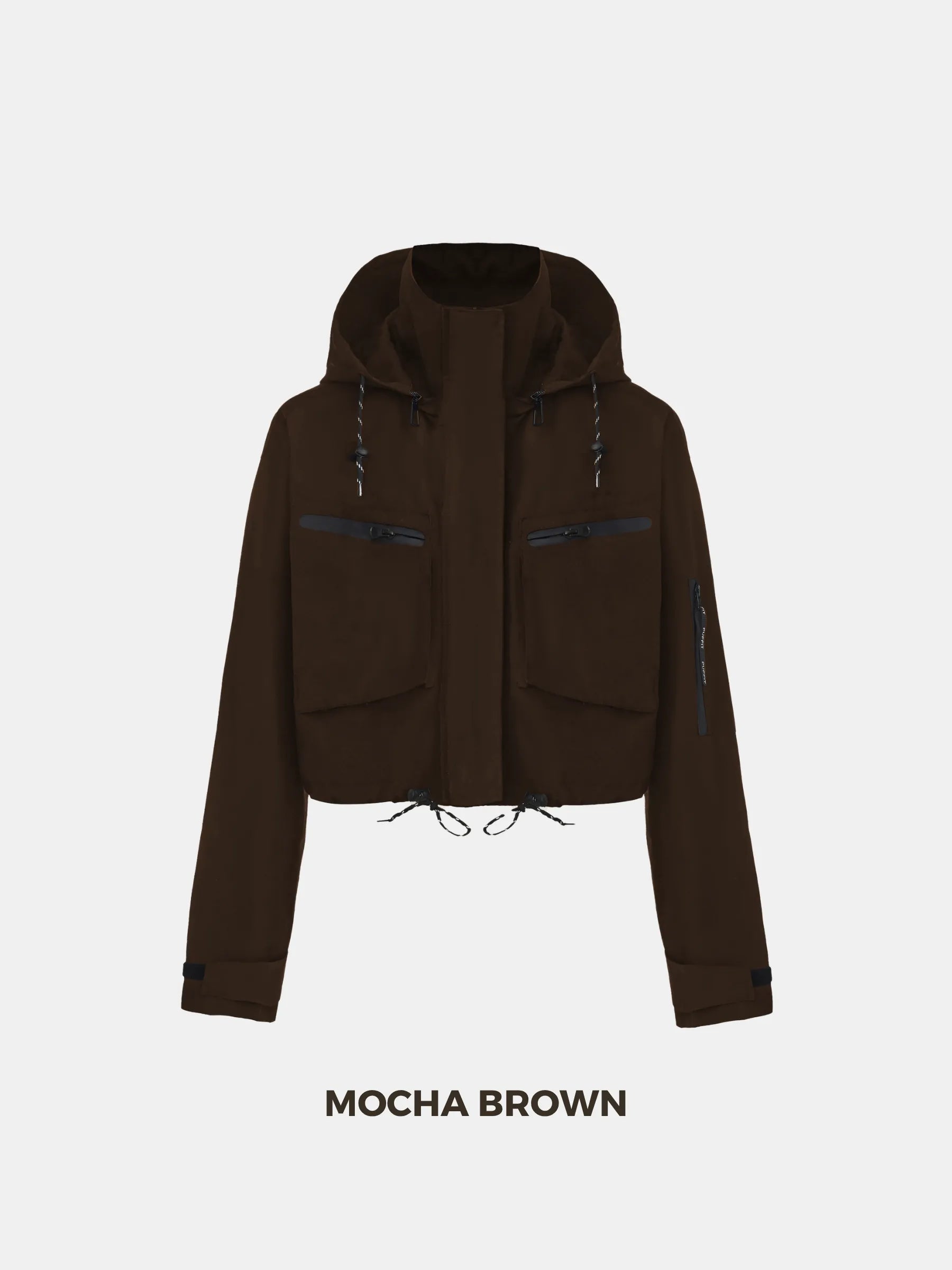 STM-TEX™ Summer Cropped Detached Hooded Rain Jacket - Stay Puffit