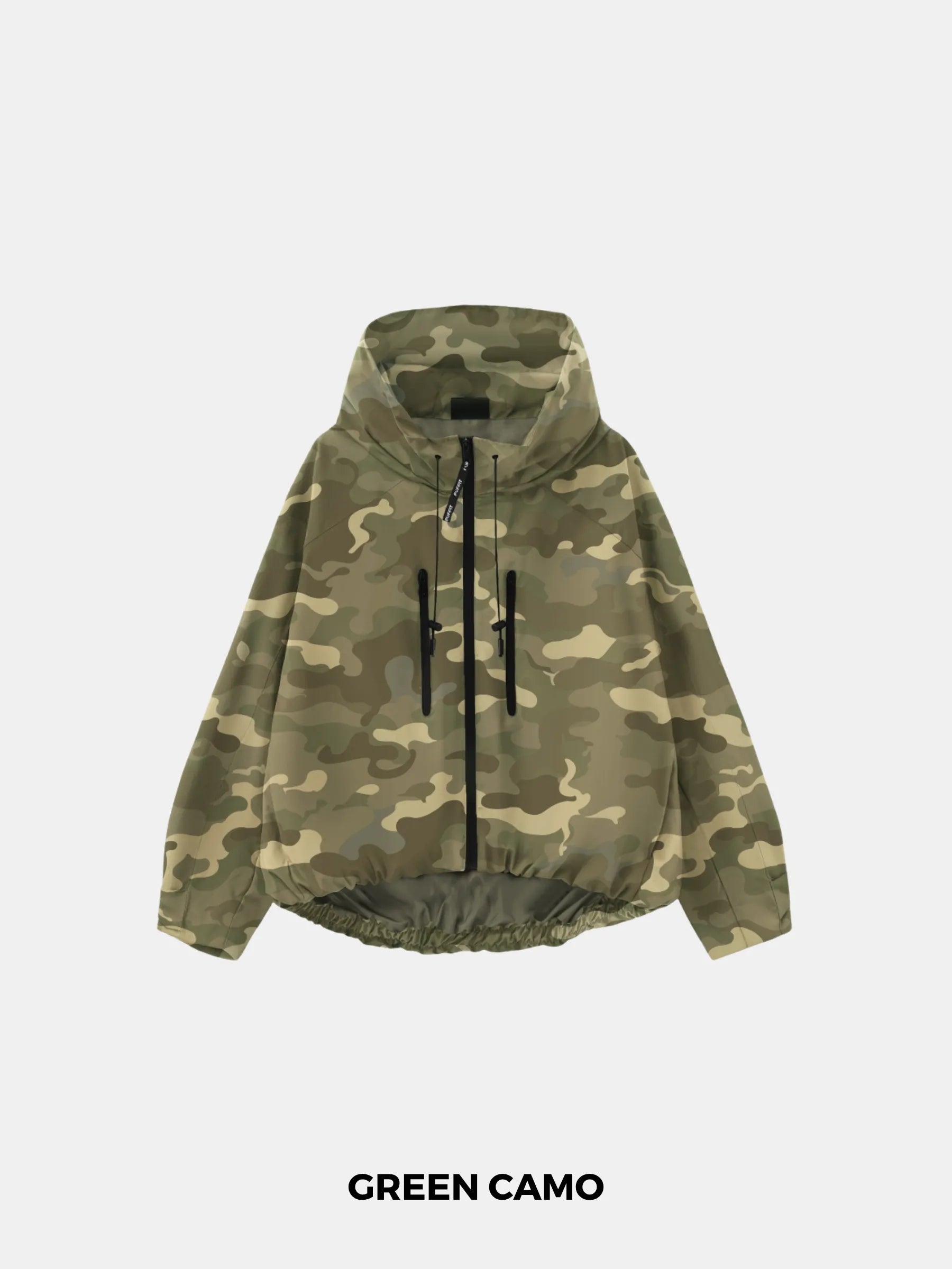 Veste de pluie courte oversize camouflage rose, taille unique STM-TEX™
