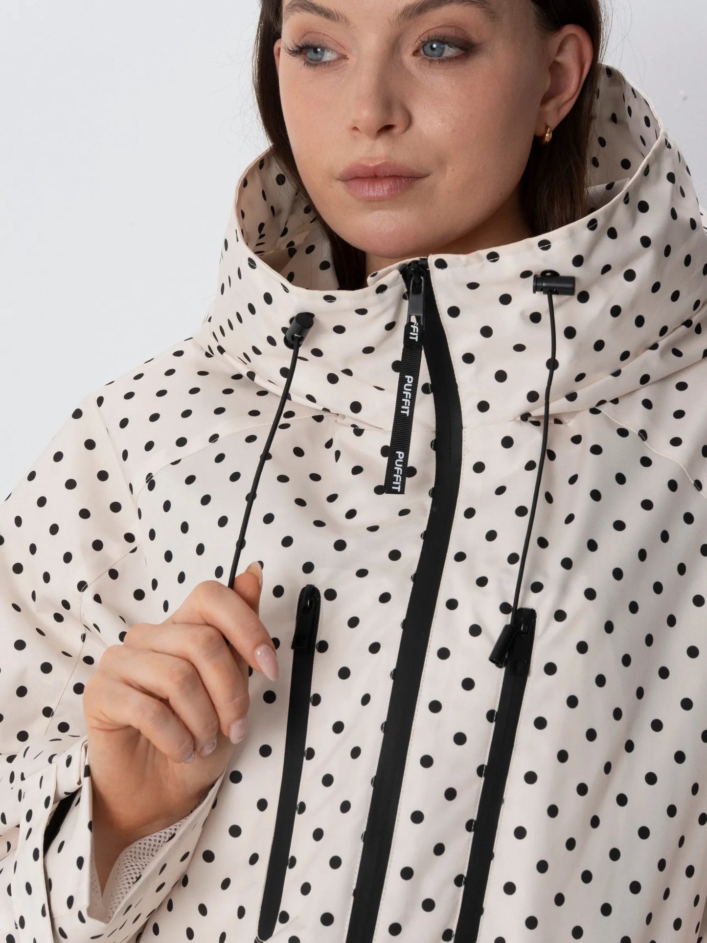 STM-TEX™ One Size Dot Short Oversized Rain Jacket