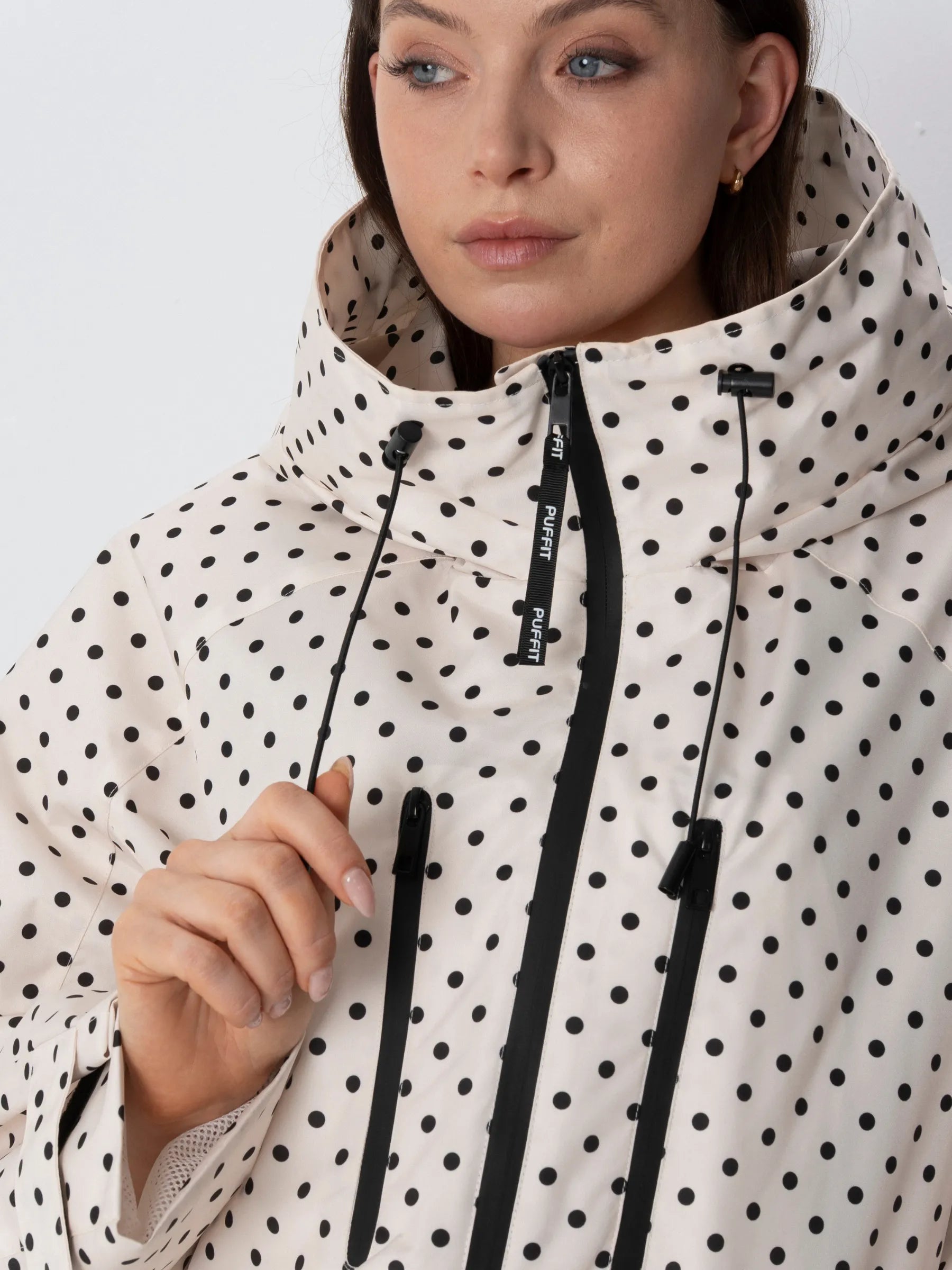 STM-TEX™ One Size Dot Short Oversized Rain Jacket