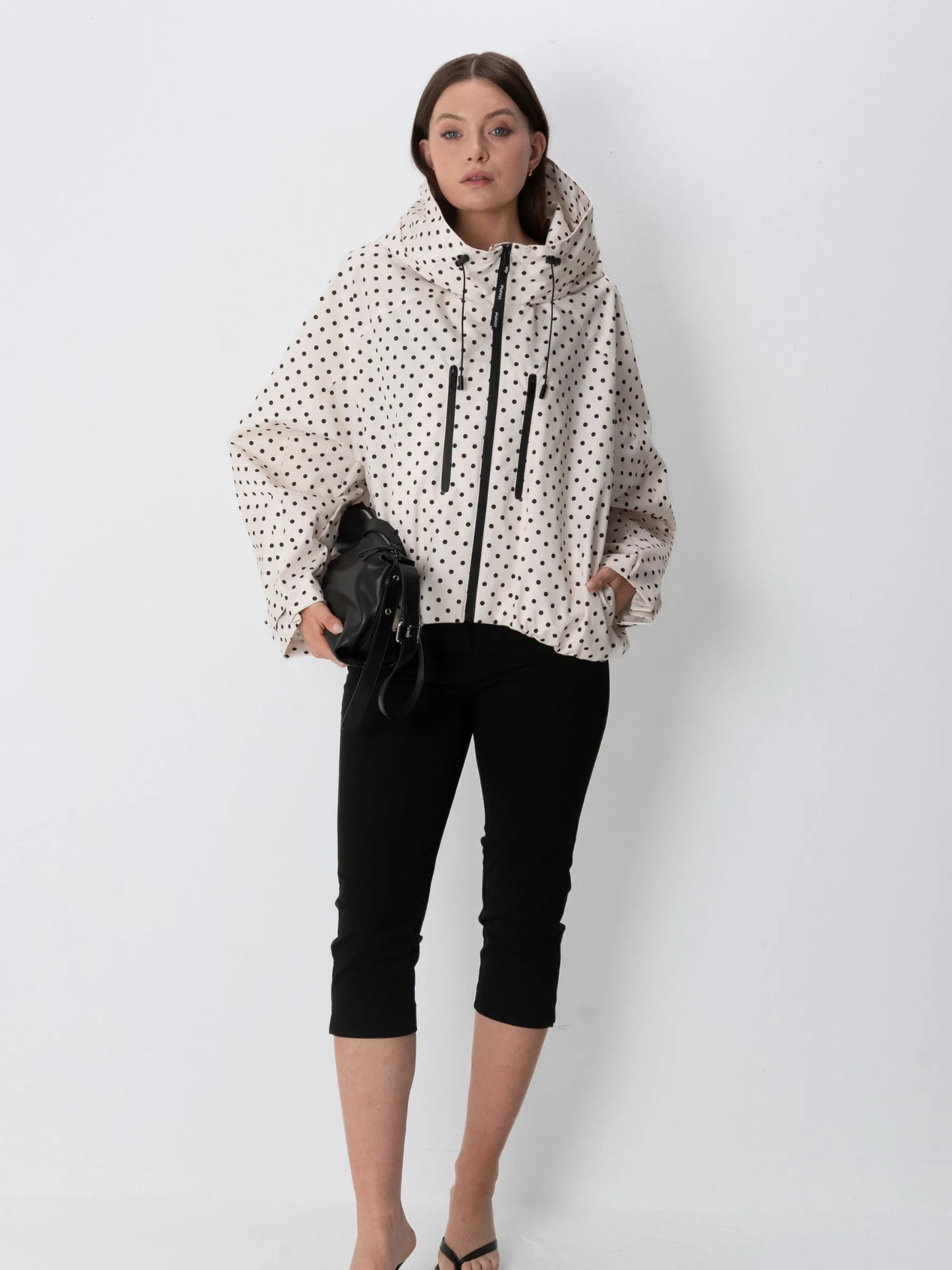 STM-TEX™ One Size Dot Short Oversized Rain Jacket