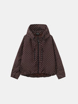 STM-TEX™ One Size Brown Dot Short Oversized Rain Jacket