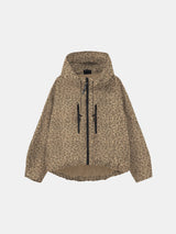 STM-TEX™ Leopard Print Short Oversized Rain Jacket