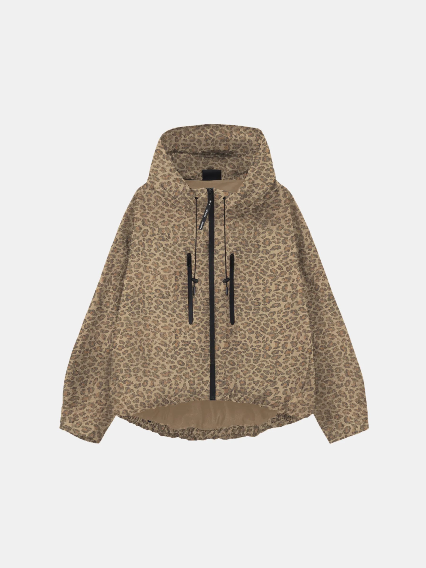 STM-TEX™ Leopard Print Short Oversized Rain Jacket