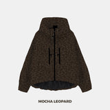 STM-TEX™ Leopard Print Short Oversized Rain Jacket