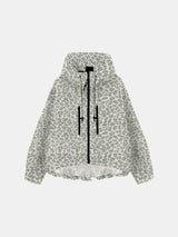 STM-TEX™ Olive Leopard Short Oversized Rain Jacket