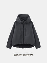 STM-TEX™ Short Oversized Rain Jacket - Stay Puffit