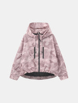 STM-TEX™ One Size Pink Camo Short Oversized Rain Jacket