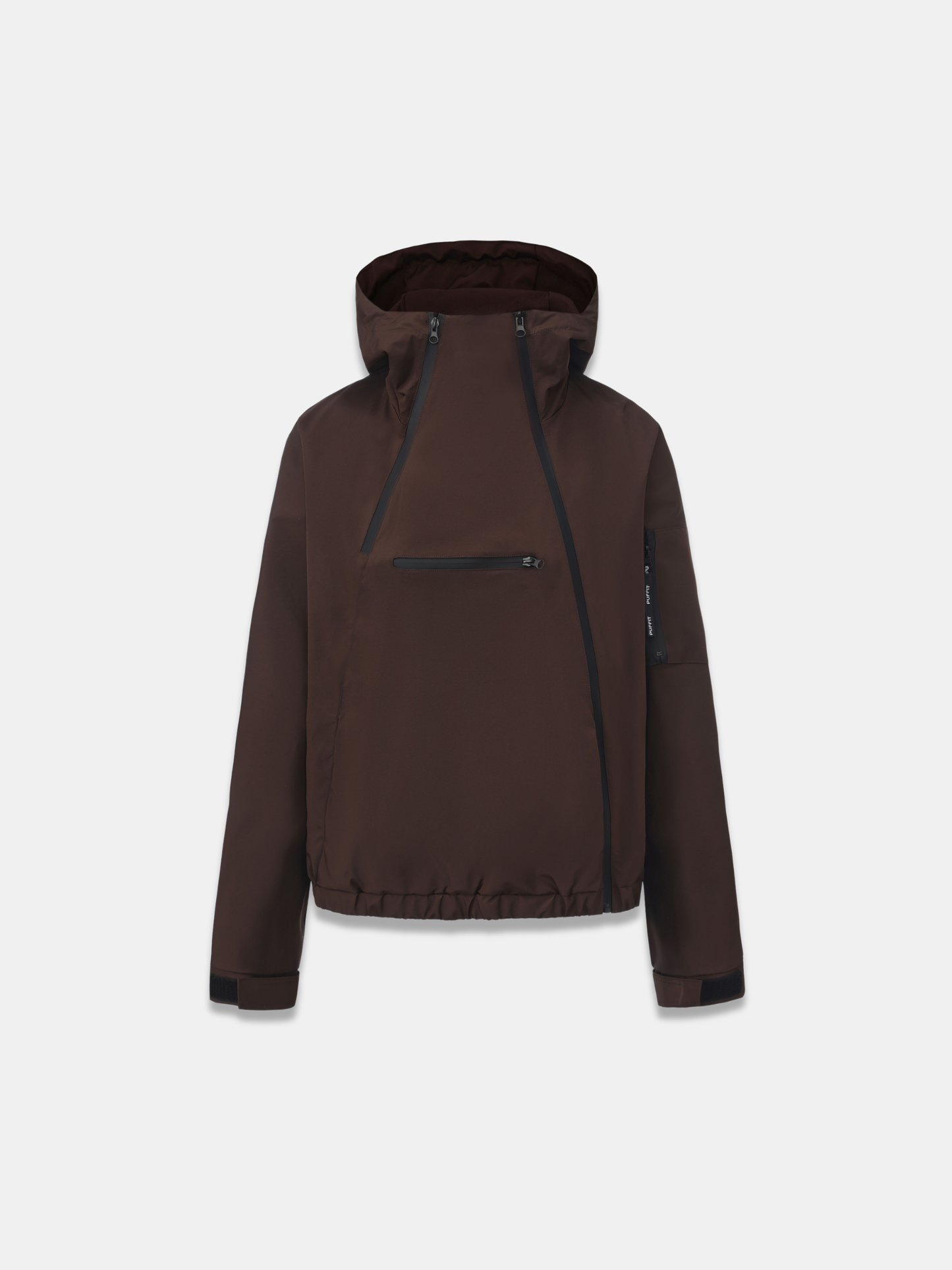 STM-TEX™ Short Asymmetric Zip Rain Hoodie