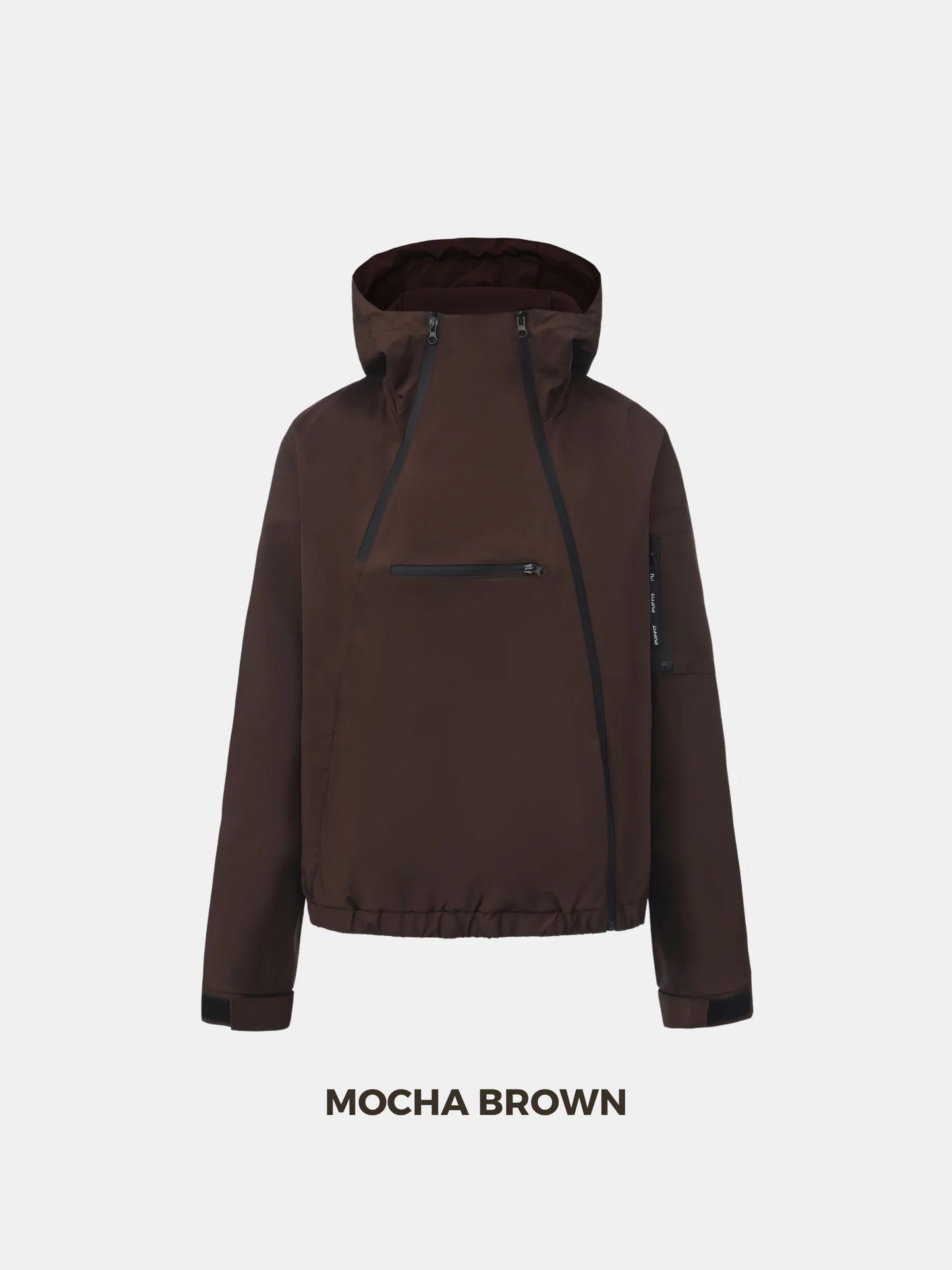 STM-TEX™ Short Asymmetric Zip Rain Hoodie