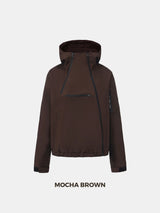 STM-TEX™ Short Asymmetric Zip Rain Hoodie