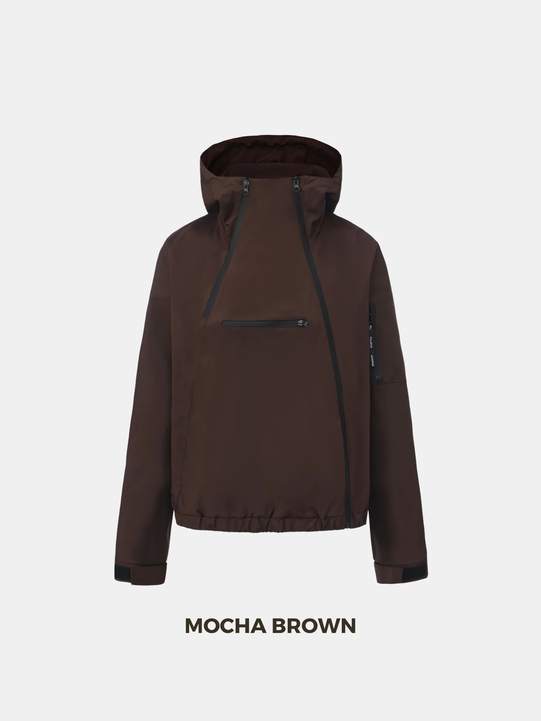 STM-TEX™ Short Asymmetric Zip Rain Hoodie
