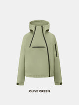 STM-TEX™ Short Asymmetric Zip Rain Hoodie