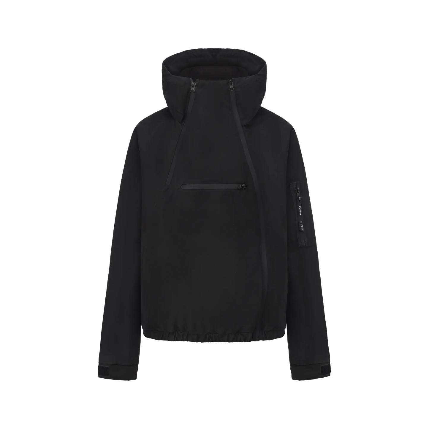 STM-TEX™ Short Asymmetric Zip Rain Hoodie
