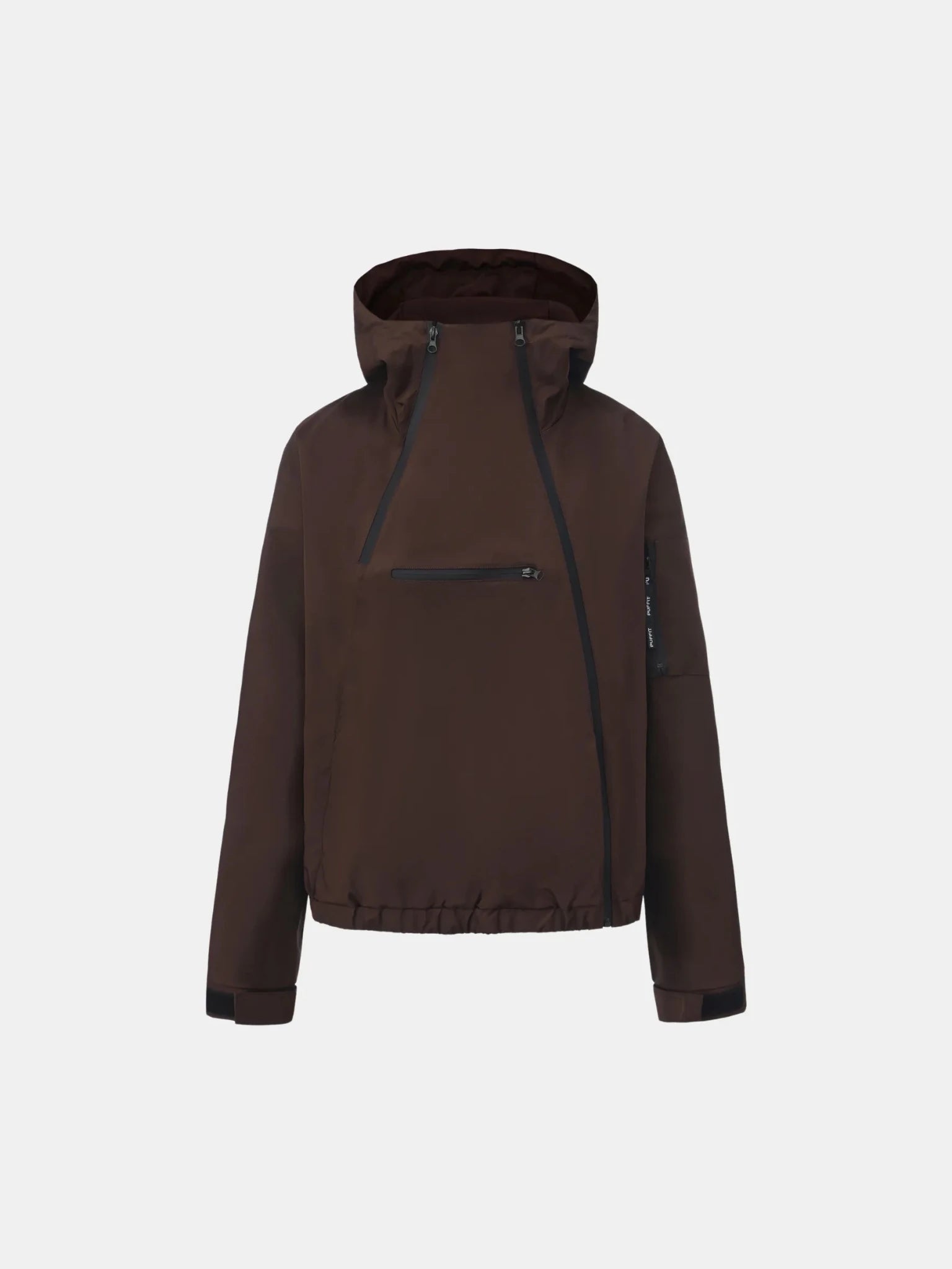 STM-TEX™ Short Asymmetric Zip Rain Hoodie
