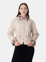 Effortless Style Summer Short Cinched Waist Barn Jacket