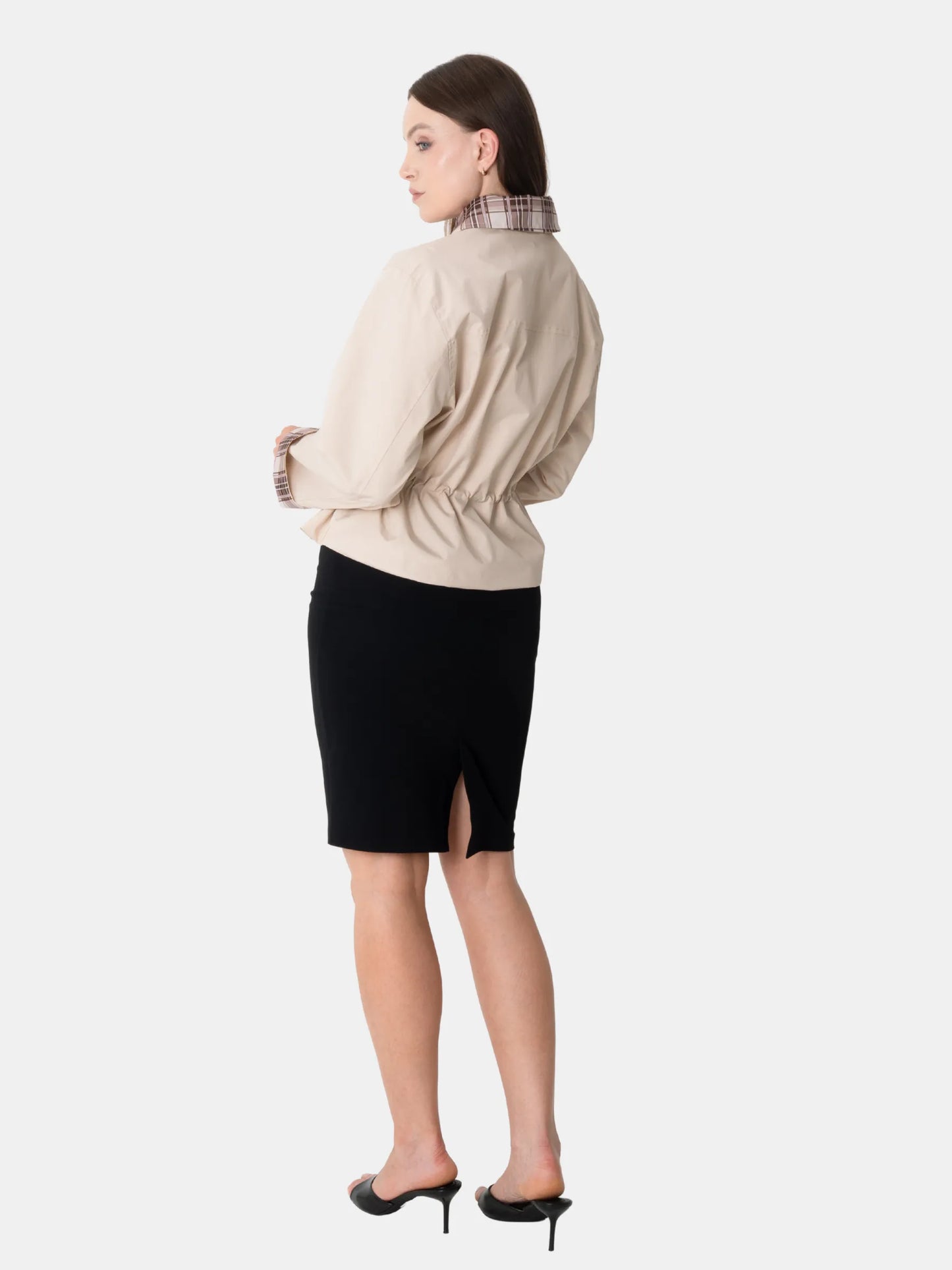 Effortless Style Summer Short Cinched Waist Barn Jacket