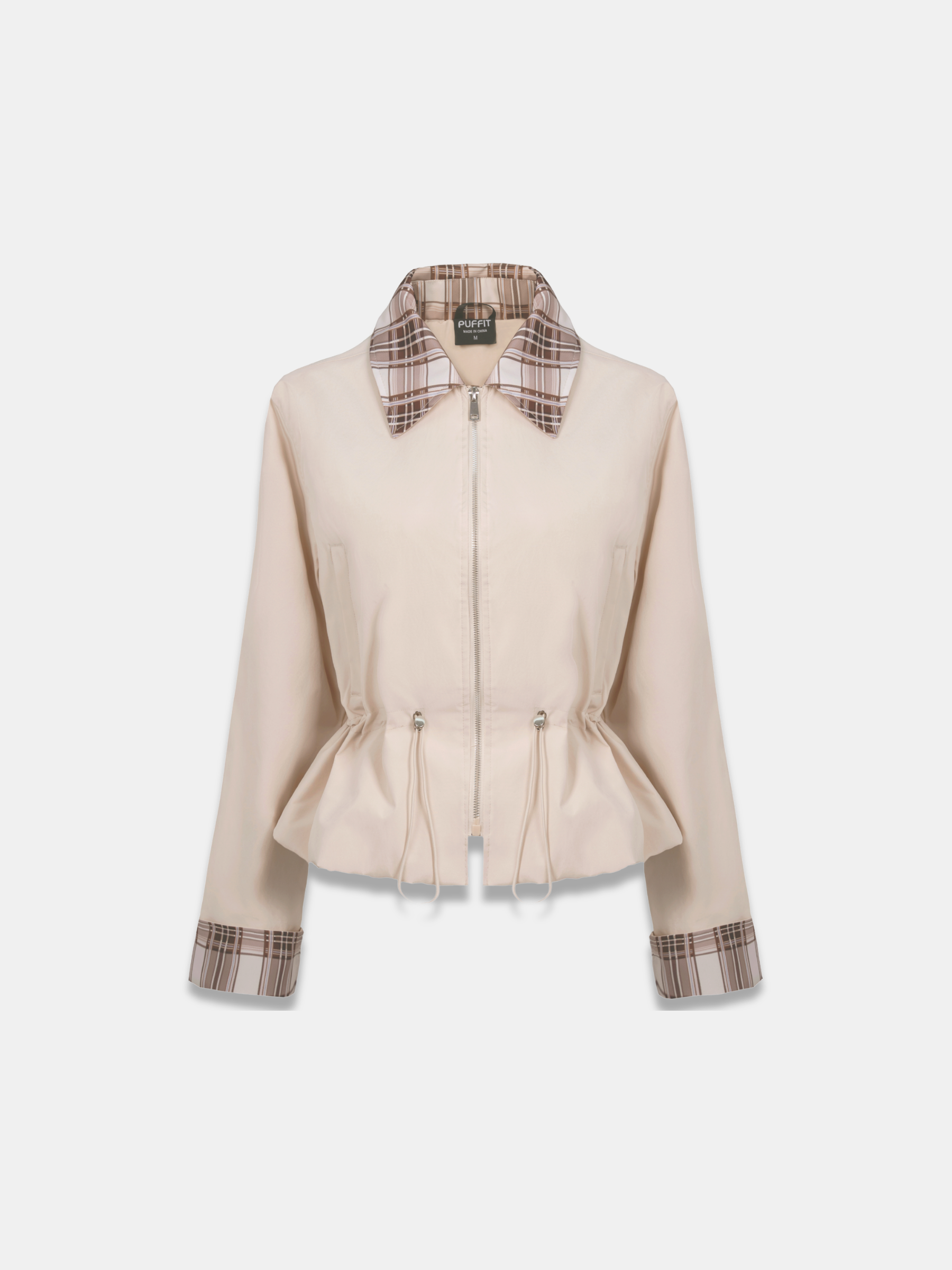 Effortless Style Summer Short Cinched Waist Barn Jacket