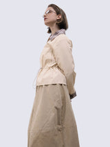 Effortless Style Summer Short Cinched Waist Barn Jacket