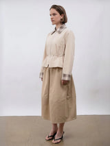 Effortless Style Summer Short Cinched Waist Barn Jacket