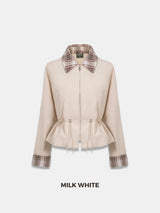 Effortless Style Summer Short Cinched Waist Barn Jacket