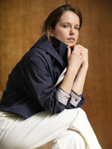 Effortless Style Stand Collar Bomber Jacket_Hooded Scarf