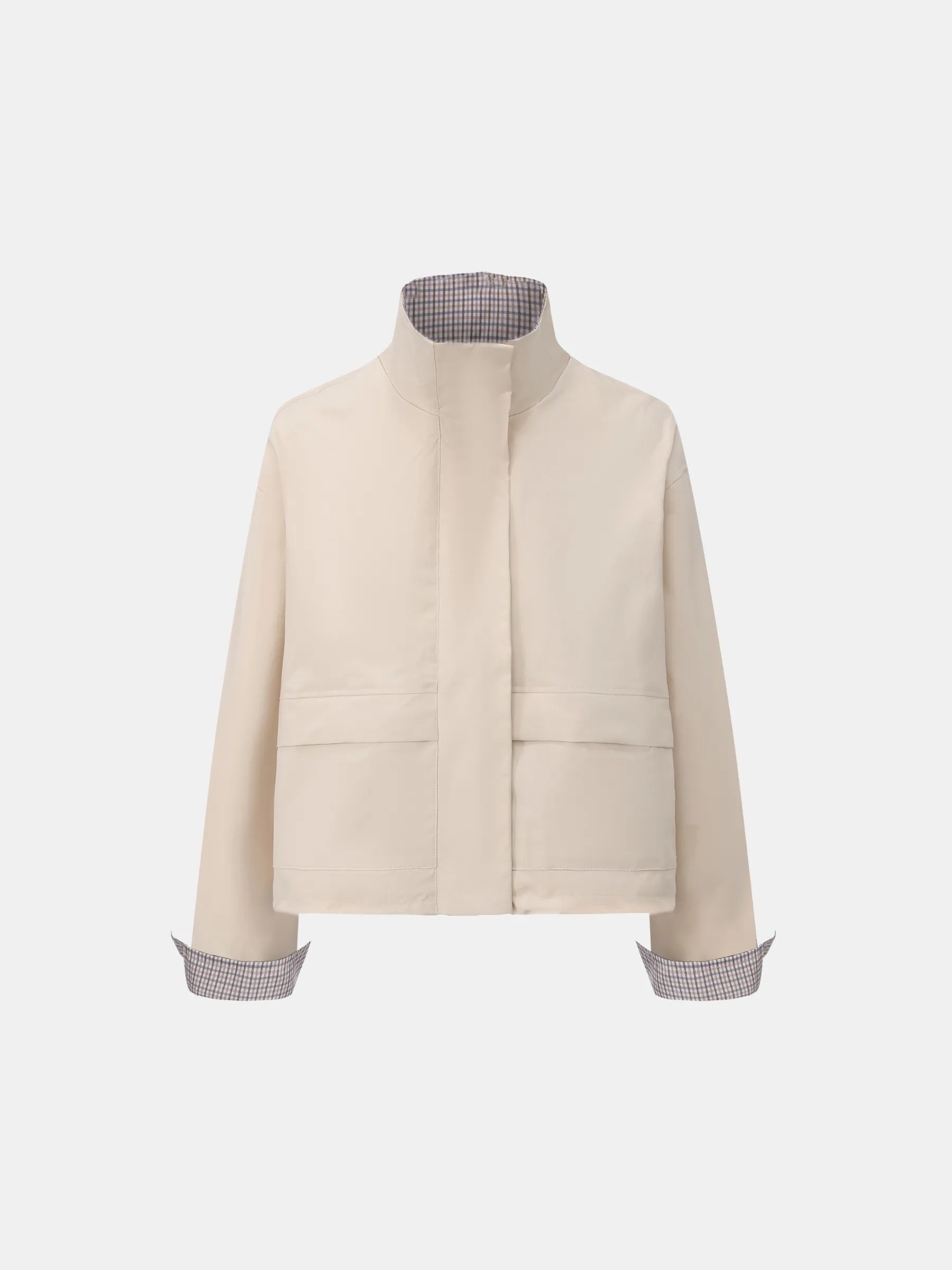 Effortless Style Stand Collar Bomber Jacket- Stay Puffit