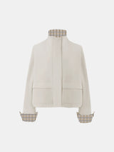 Effortless Style Stand Collar Bomber Jacket