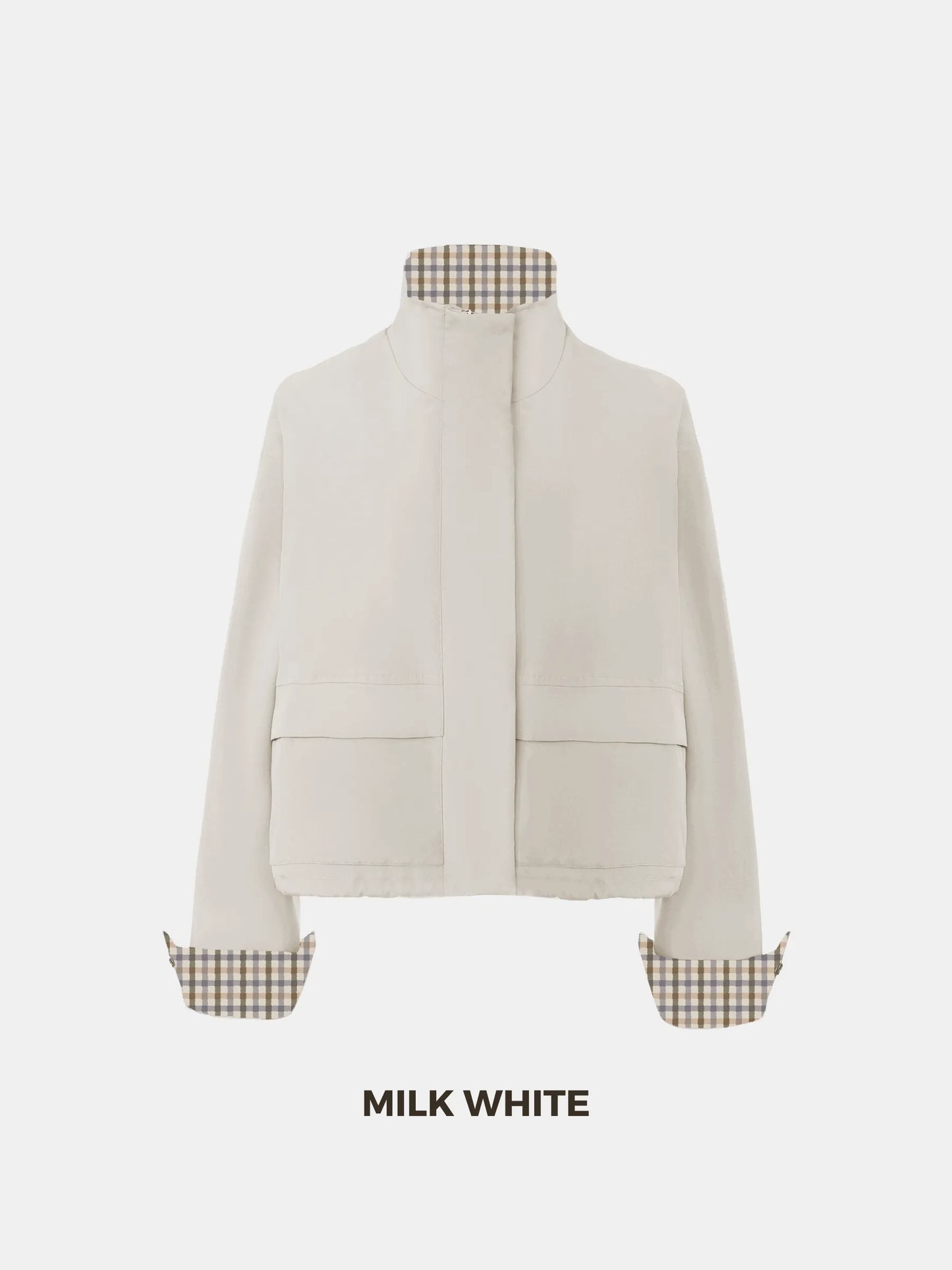 Effortless Style Stand Collar Bomber Jacket