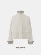 Effortless Style Stand Collar Bomber Jacket
