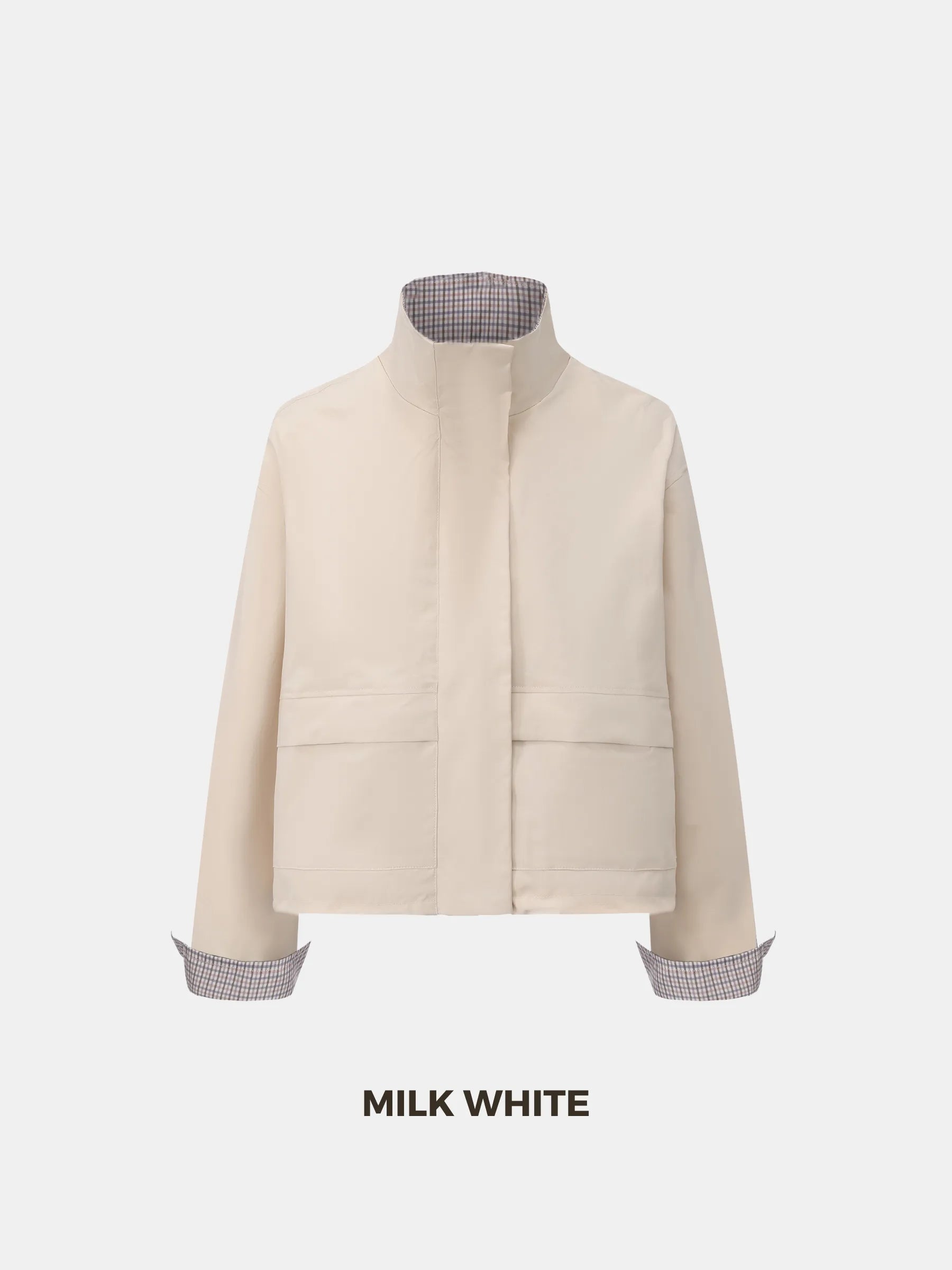 Effortless Style Stand Collar Bomber Jacket- Stay Puffit