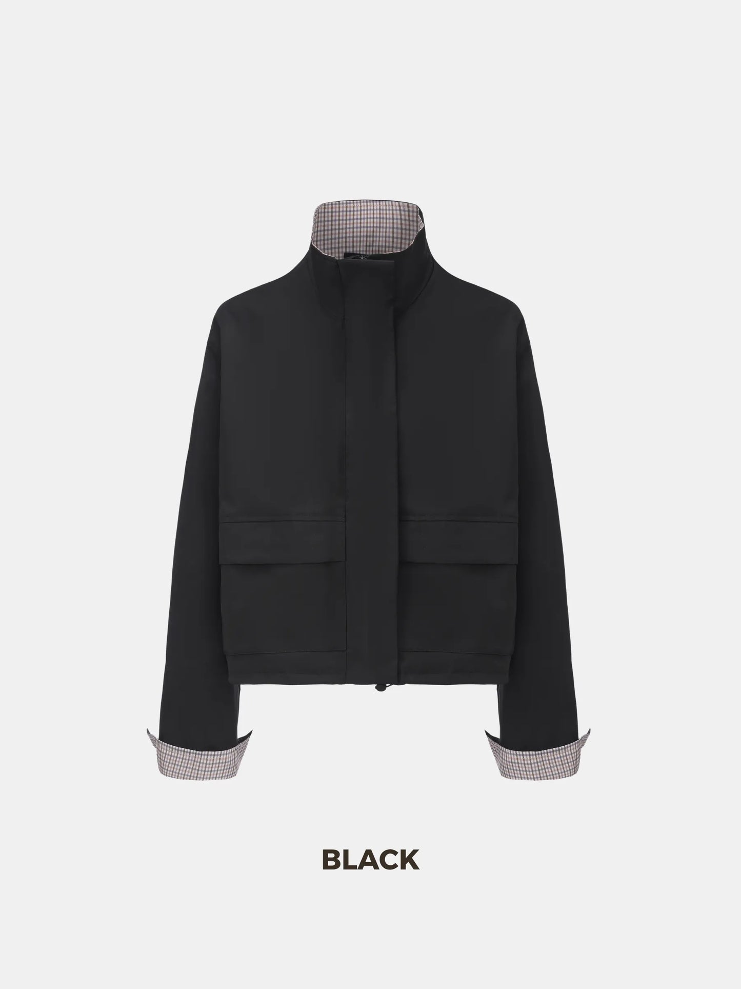 Effortless Style Stand Collar Bomber Jacket- Stay Puffit