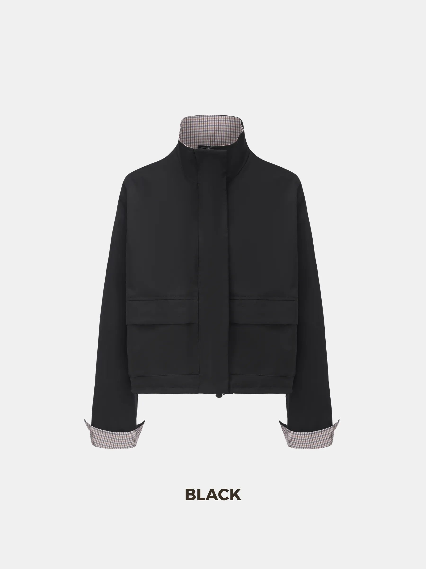 Effortless Style Stand Collar Bomber Jacket- Stay Puffit