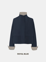 Effortless Style Stand Collar Bomber Jacket