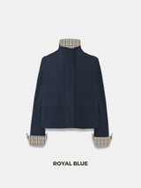 Effortless Style Stand Collar Bomber Jacket