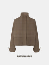 Effortless Style Stand Collar Bomber Jacket- Stay Puffit