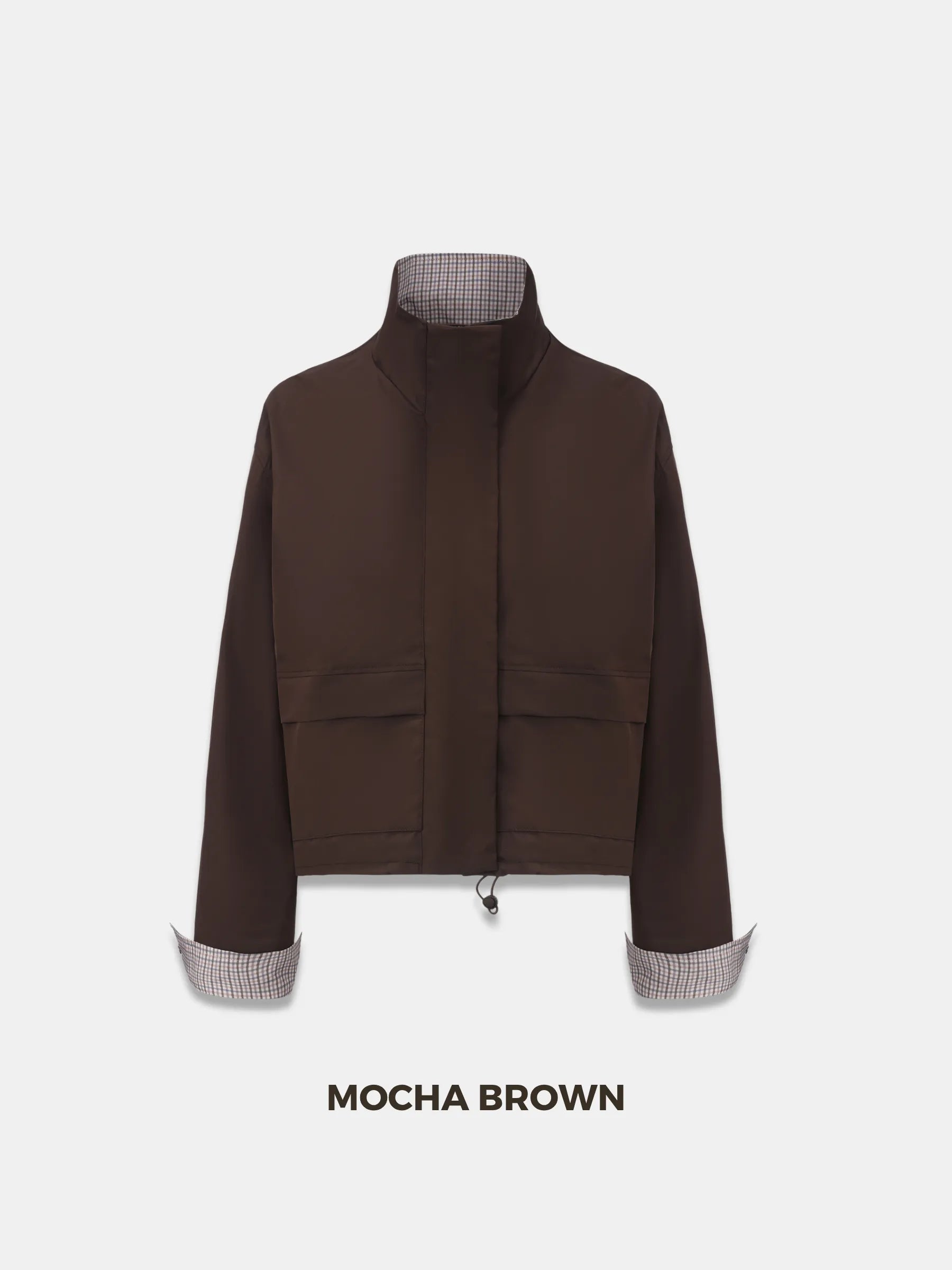 Effortless Style Stand Collar Bomber Jacket- Stay Puffit