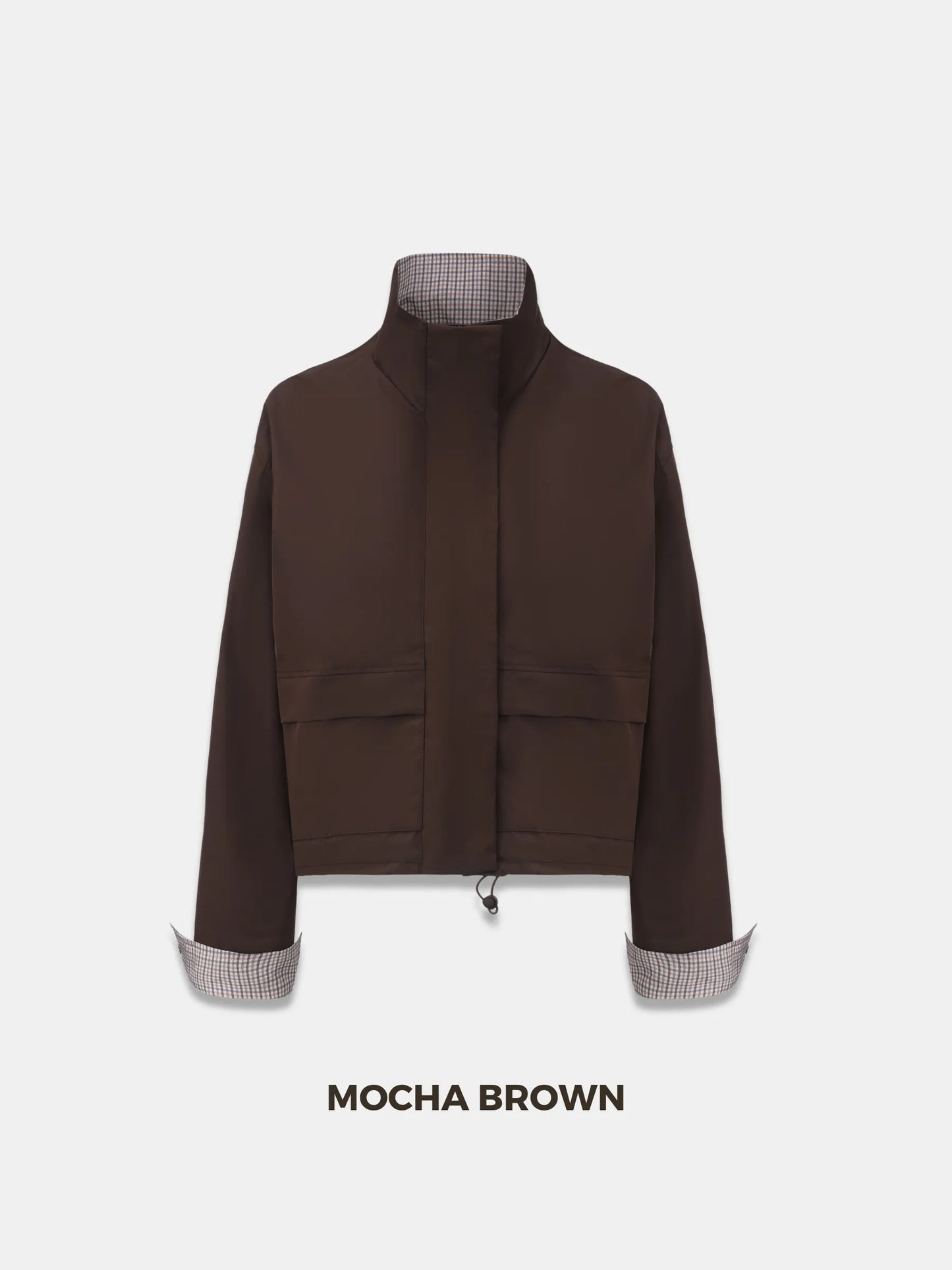 Effortless Style Stand Collar Bomber Jacket