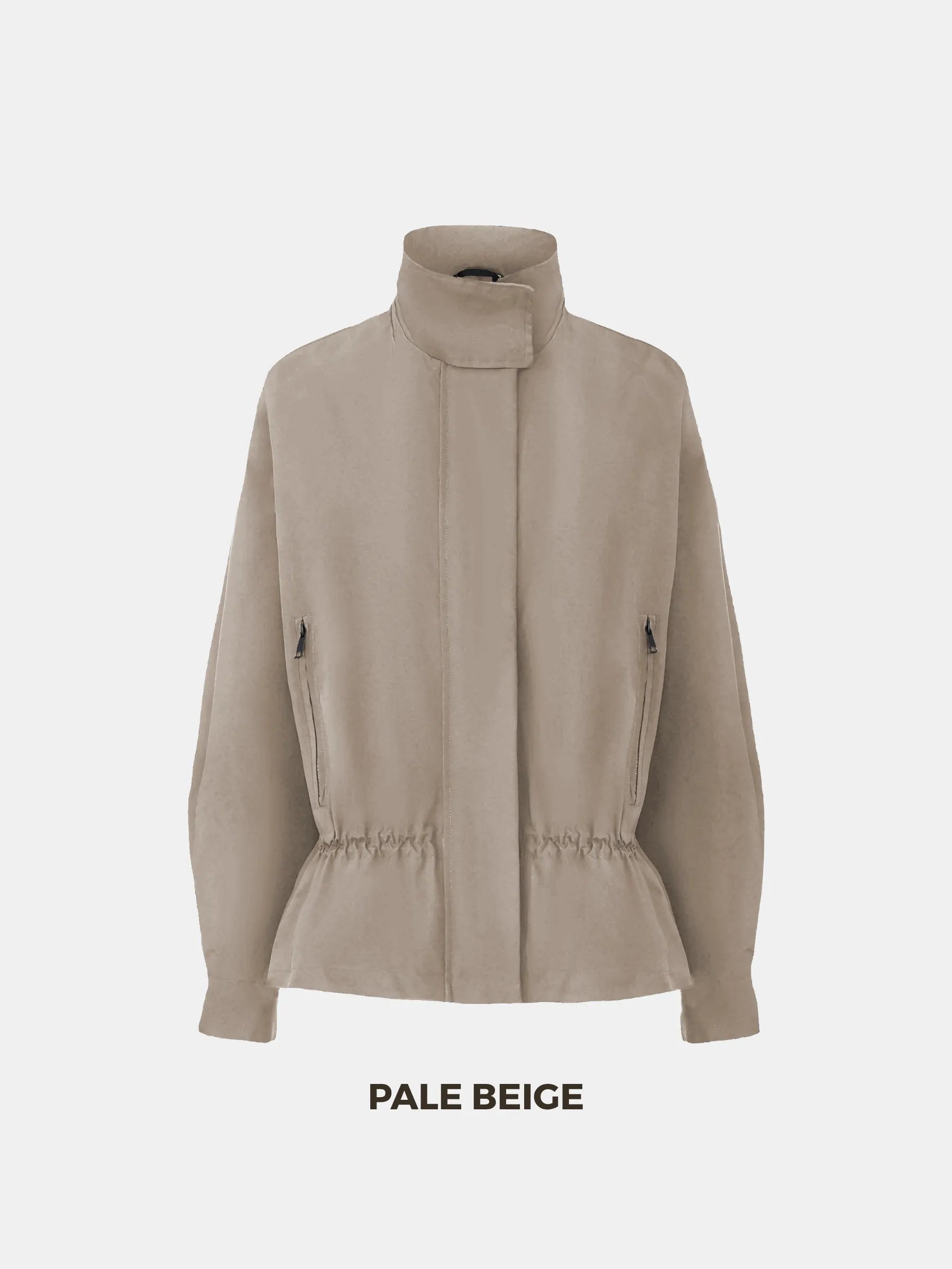 Effortless Style High Convertible Collar Summer Jacket
