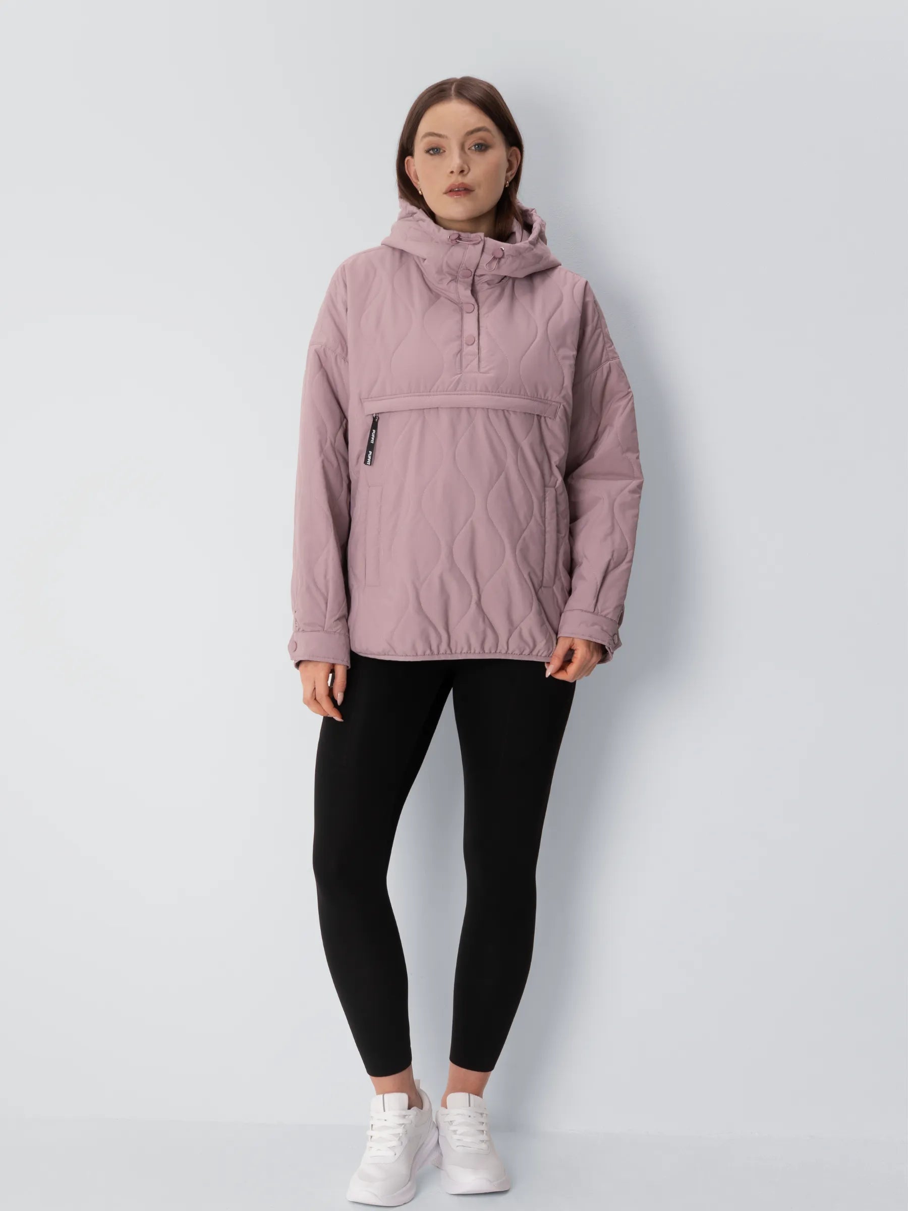 WarmCore™ Kangaroo Pocket Packable Quilted Puffer Hoodie
