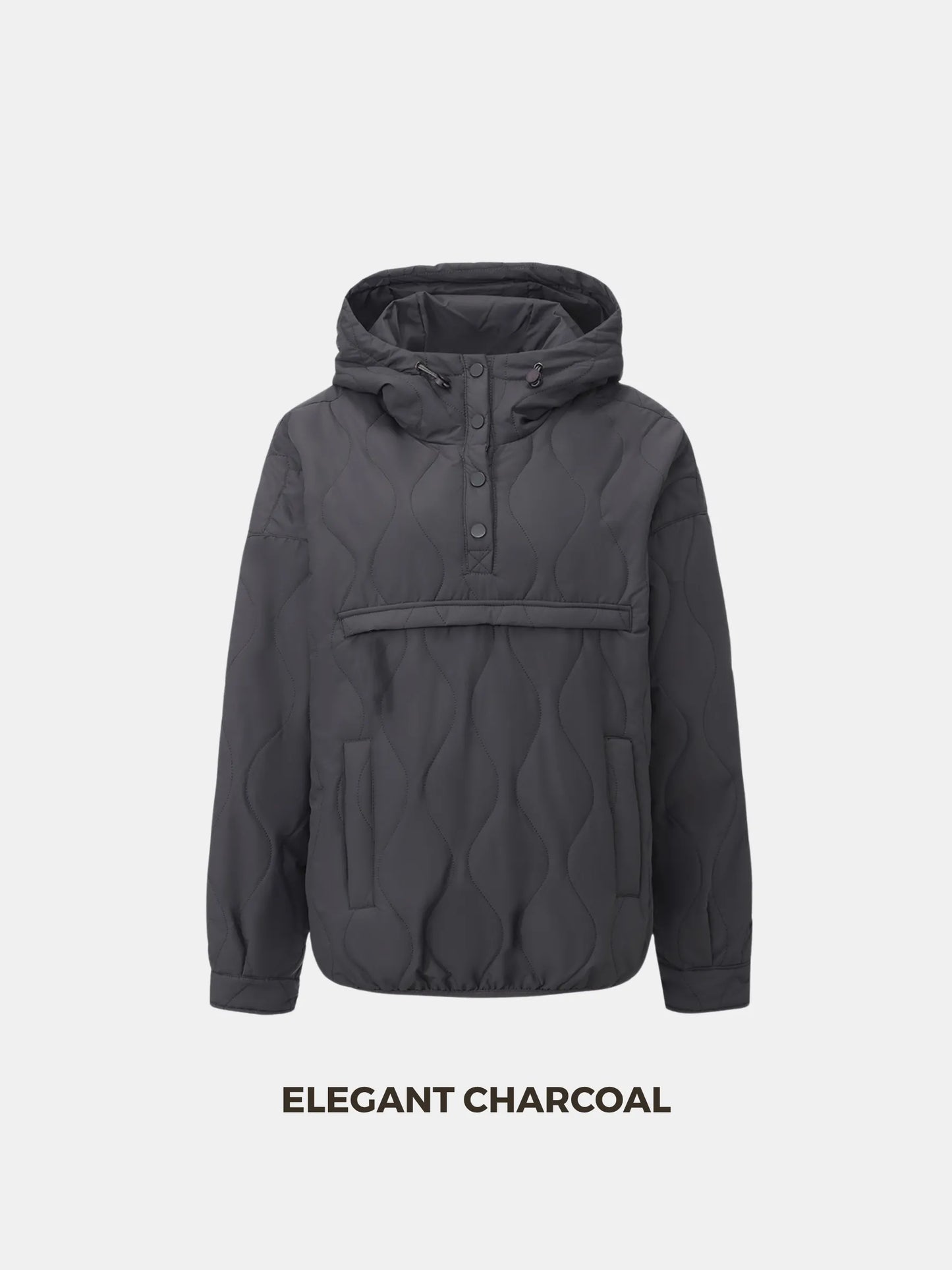 WarmCore™ Kangaroo Pocket Packable Quilted Puffer Hoodie