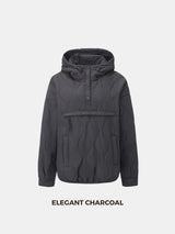 WarmCore™ Kangaroo Pocket Packable Quilted Puffer Hoodie