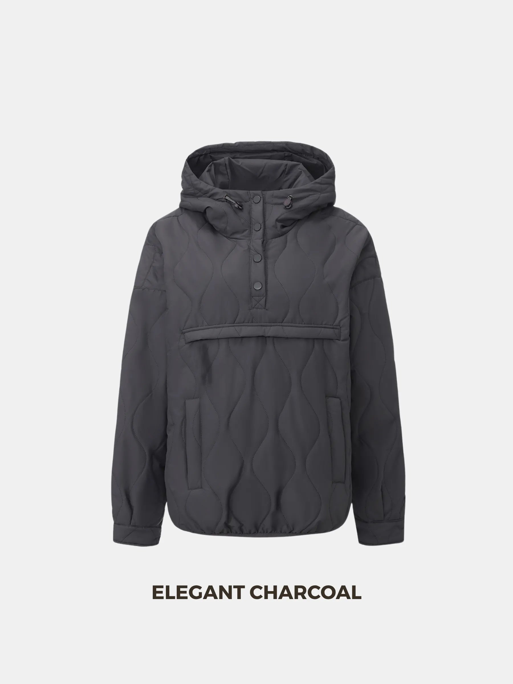 WarmCore™ Kangaroo Pocket Packable Quilted Puffer Hoodie