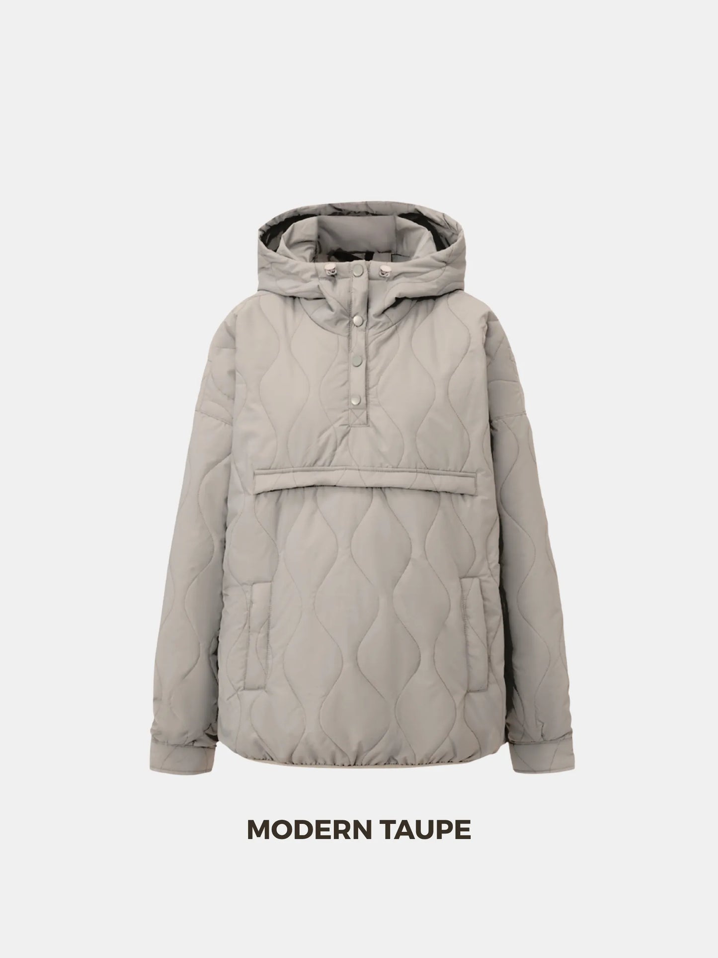 WarmCore™ Kangaroo Pocket Packable Quilted Puffer Hoodie