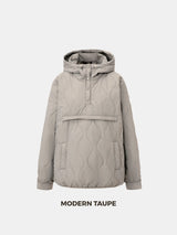 WarmCore™ Kangaroo Pocket Packable Quilted Puffer Hoodie