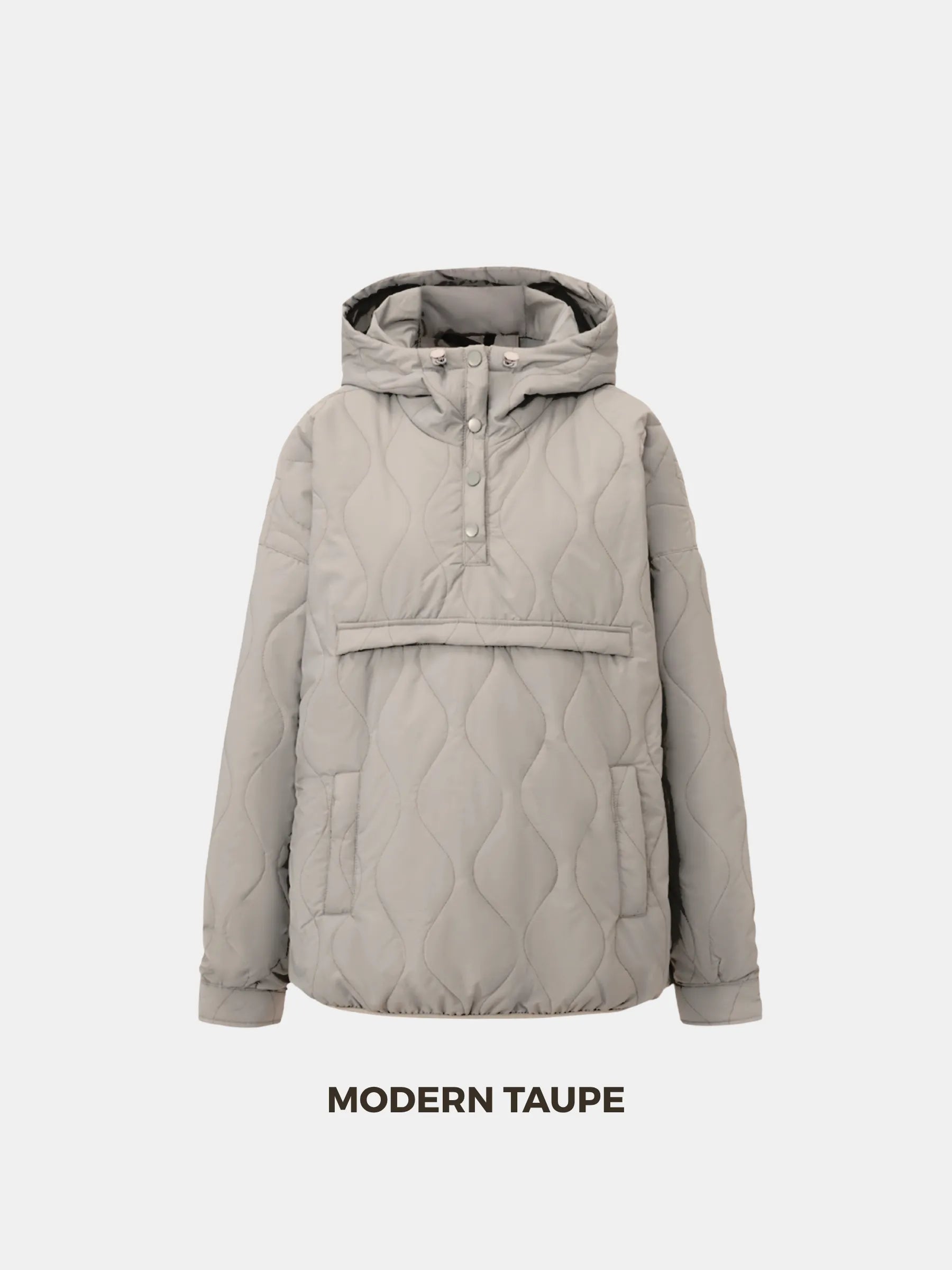 WarmCore™ Kangaroo Pocket Packable Quilted Puffer Hoodie