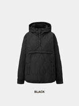 WarmCore™ Kangaroo Pocket Packable Quilted Puffer Hoodie
