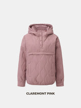 WarmCore™ Kangaroo Pocket Packable Quilted Puffer Hoodie
