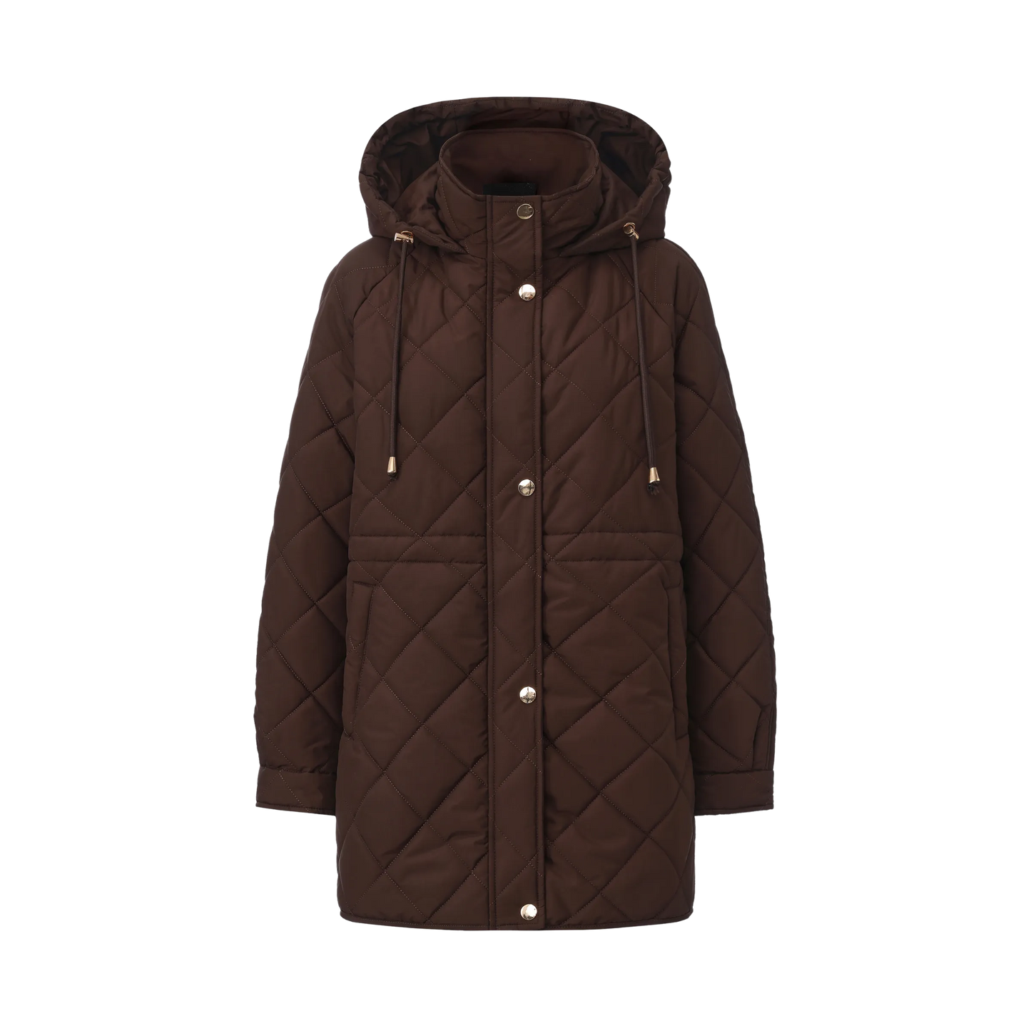 WarmCore™ Mid Length Diamond Quilted Puffer